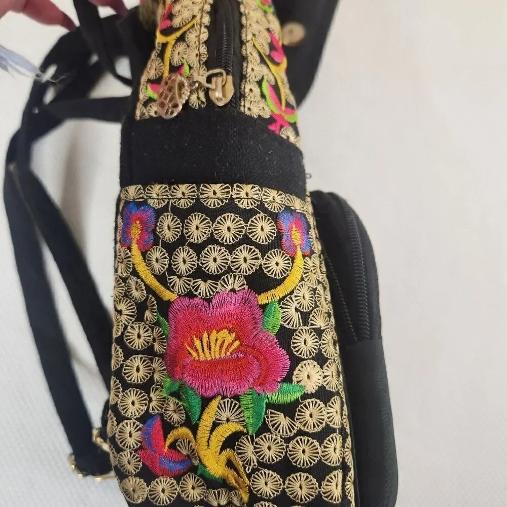 Unbranded black embroidered